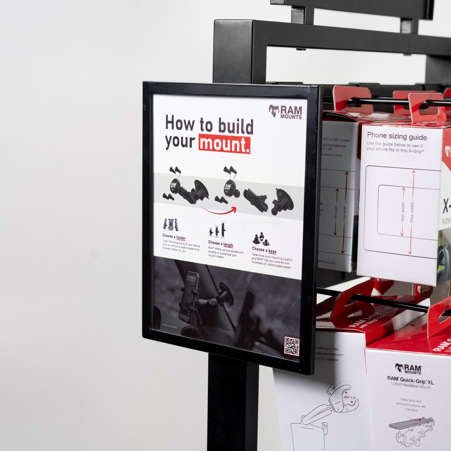 RAM® Standing Floor Display with Pegs – RAM Mounts