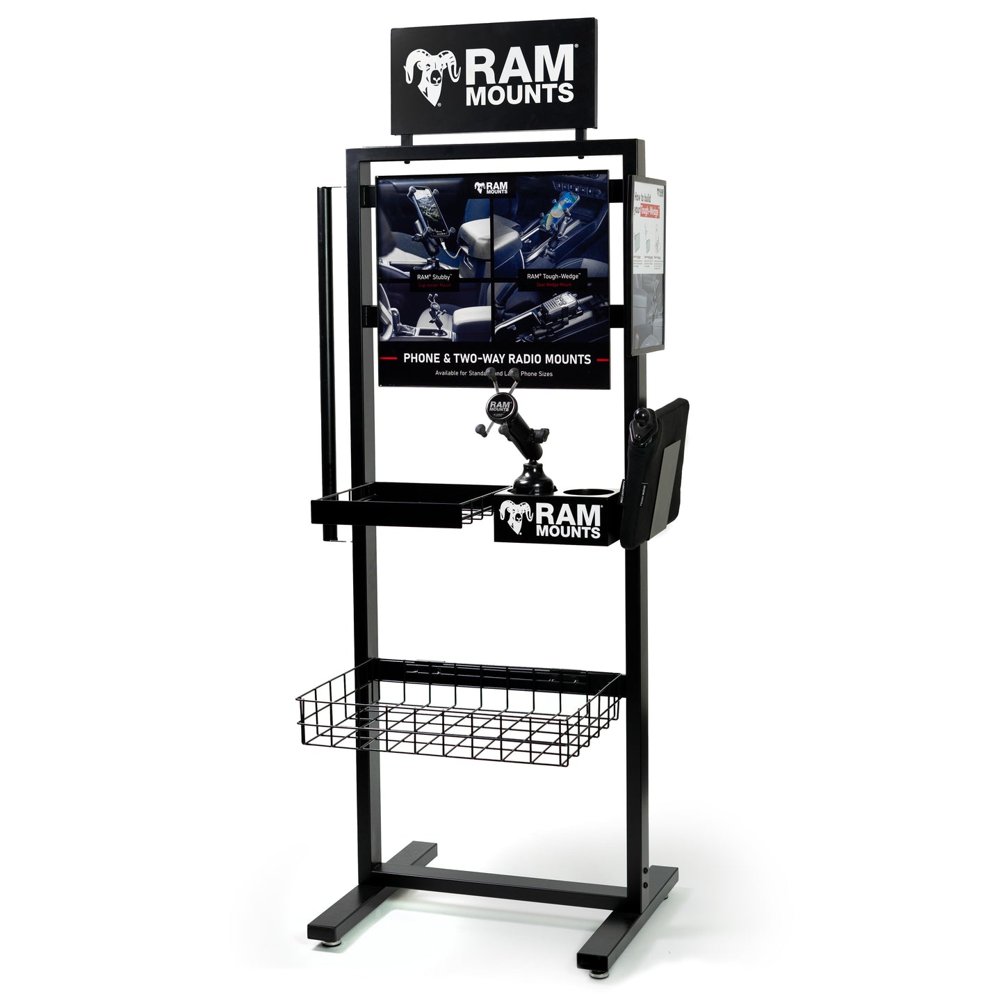 RAM® Standing Floor Display with Baskets – RAM Mounts
