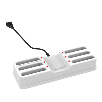 RAM® 6-Port Dock for XCover7, 7 Pro & 6 Pro with OEM or RAM® Skin™ Gray