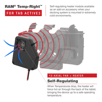 RAM® Temp-Right™ Dock Heating Module for Samsung Tab Active5 & 3