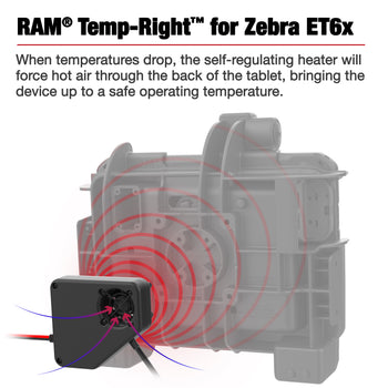 RAM® Temp-Right™ Dock Heating Module for Zebra ET6x & Getac ZX10