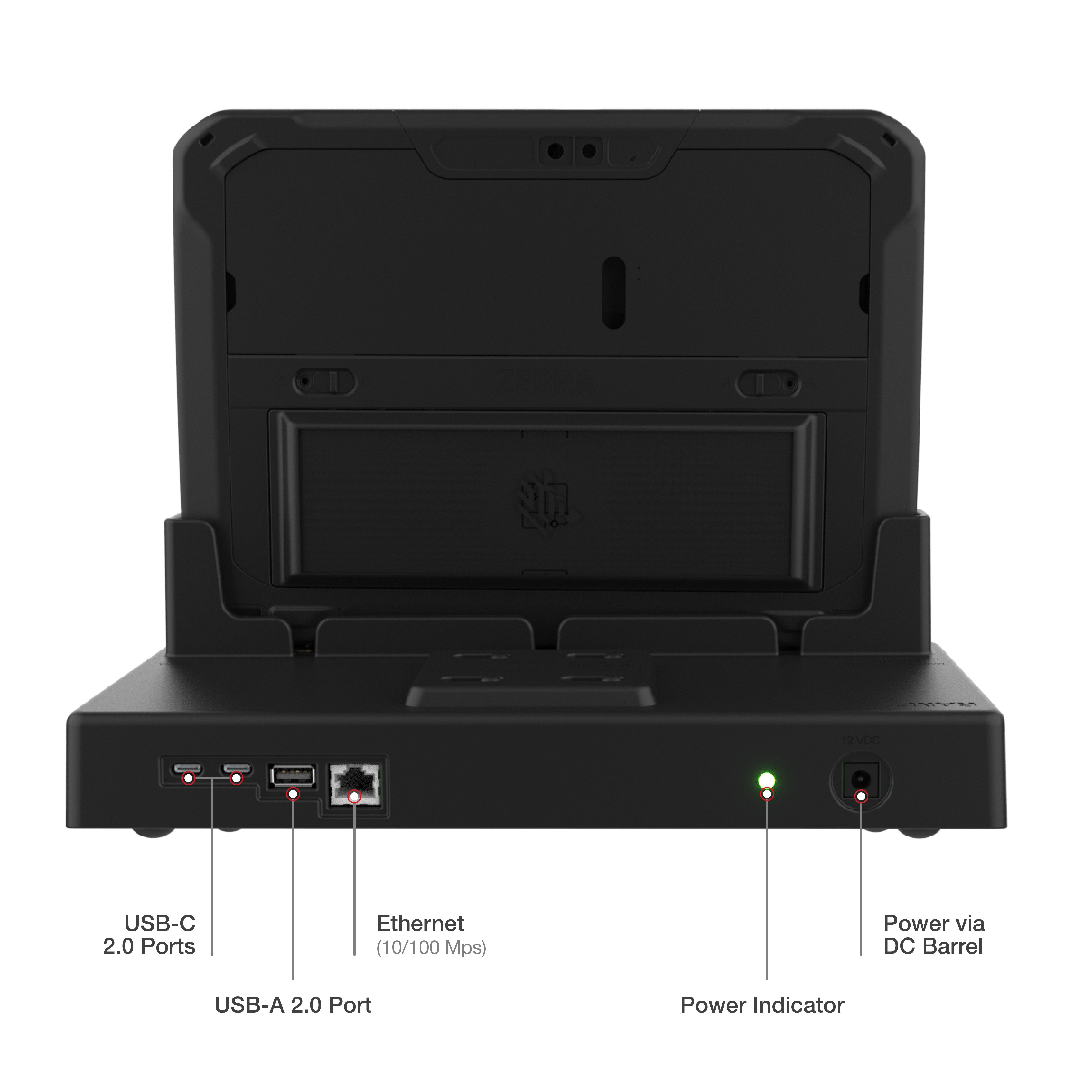 RAM® Desktop Dock for Zebra ET6x with USB & RJ45 Support – RAM Mounts