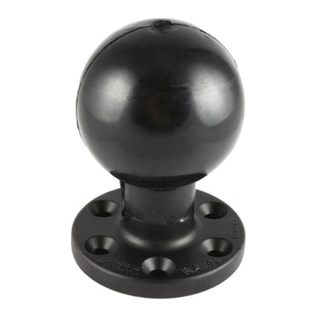 RAM® Large Round Plate with 6-Hole Pattern and Ball - E Size