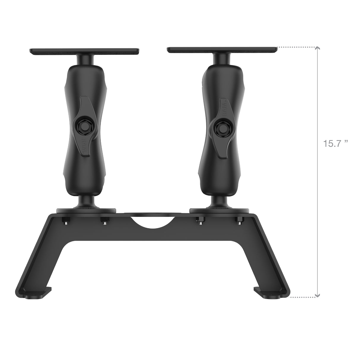 double mount for fish finders RAM® Fish Finder Deck Kit with Dual Marine Electronic Mount