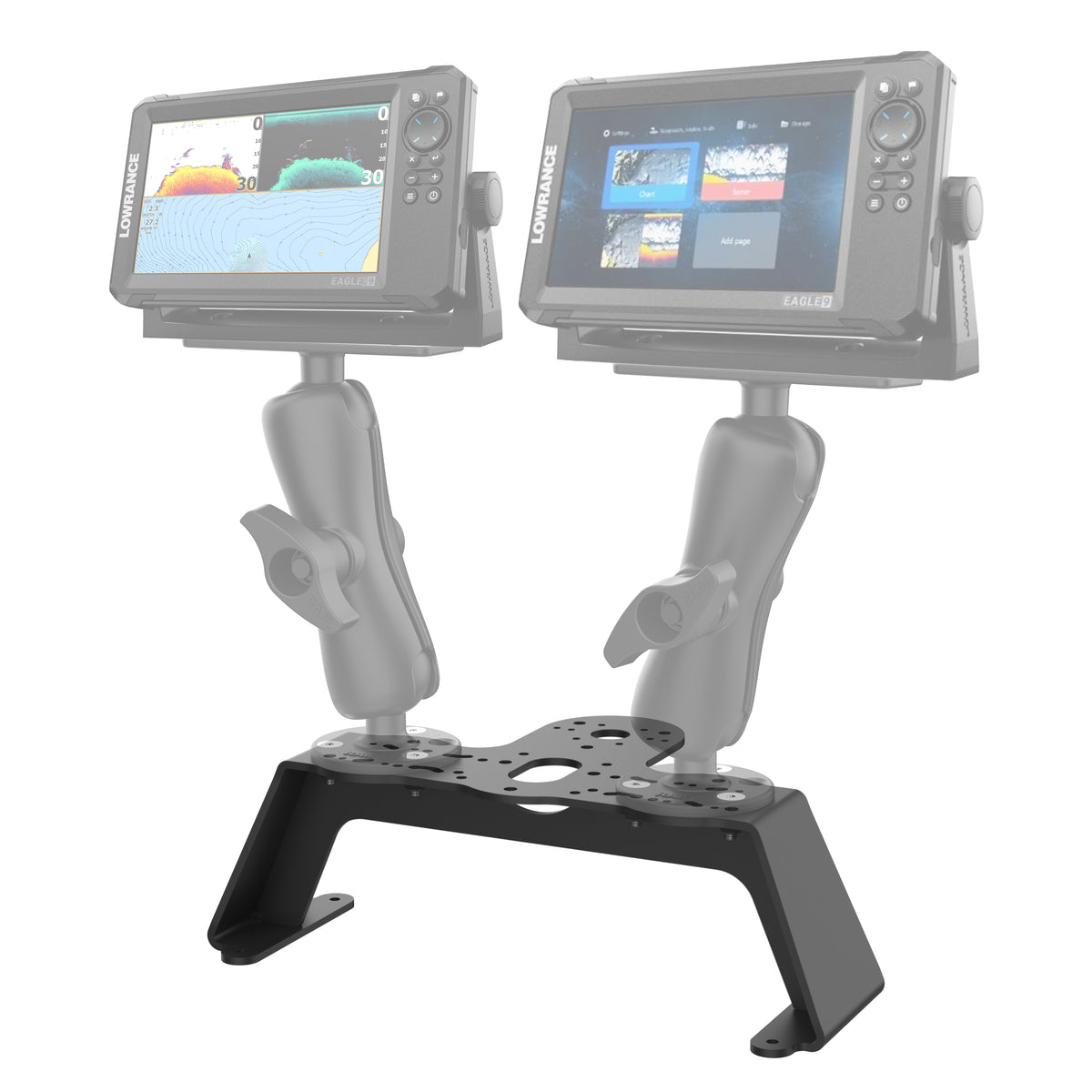 mounting brackets for fish finders RAM® Heavy Duty Fish Finder Deck Mount – RAM Mounts