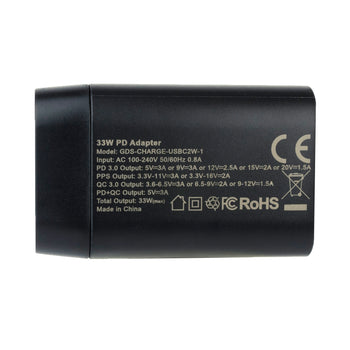 GDS® Type-C and Type-A 33W 2-Port Wall Charger - PD3.0 & PPS