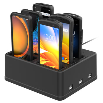 RAM-GDS-DOCK-6G15P-RJ45:RAM-GDS-DOCK-6G15P-RJ45_1:GDS 6-Port Power + RJ45 Dock for Handhelds with IntelliSkin