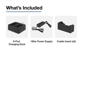 GDS® 6-Port Power + RJ45 Dock for Handhelds with IntelliSkin®