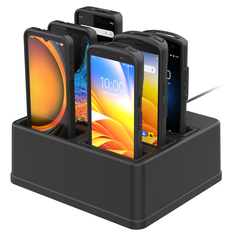 GDS® 6-Port Powered Dock for Handhelds with IntelliSkin®