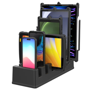 RAM-GDS-DOCK-6G16P:RAM-GDS-DOCK-6G16P_1:GDS 6-Port Powered Dock for Tablets with IntelliSkin