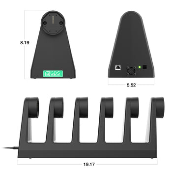 GDS® Uni-Conn™ 6-Port Power + RJ45 Dock for Tablets with IntelliSkin®
