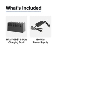 GDS® 6-Port Powered Dock for Handheld Devices in IntelliSkin®