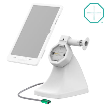 GDS® Uni-Conn™ Powered Kiosk Dock with Release Button & USB-C - Gray