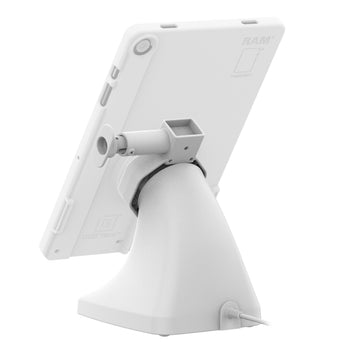 GDS® Uni-Conn™ Powered Kiosk Dock with Release Button & USB-C - Gray