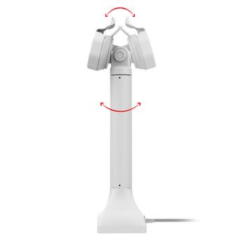 GDS® Uni-Conn™ Powered 14" Pedestal Dock with USB-C - Gray