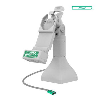 RAM-GDS-DOCK-D11-7-U1C-GRY:RAM-GDS-DOCK-D11-7-U1C-GRY_1:GDS Uni-Conn™ 7" Pedestal Dock with USB-C - Gray