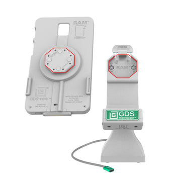 GDS® Uni-Conn™ 7" Pedestal Dock with USB-C - Gray