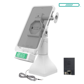 GDS® Uni-Conn™ 7" Pedestal Dock with PoE - Gray