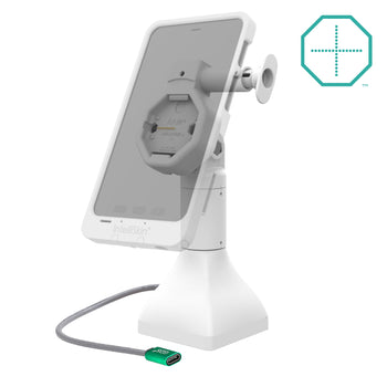 GDS® Uni-Conn™ Powered 7" Pedestal Dock with USB-C - Gray