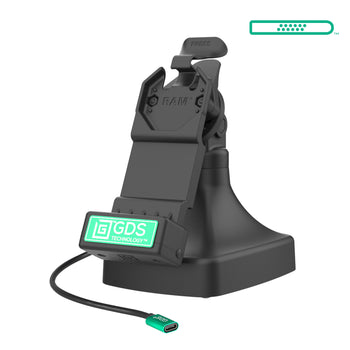 RAM-GDS-DOCK-D14-U1C-2A:RAM-GDS-DOCK-D14-U1C-2A_1:GDS Uni-Conn™ Tilt & Swivel Dock with USB-C + Data