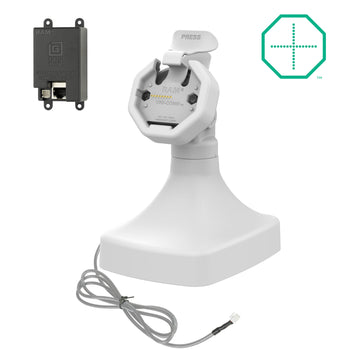 RAM-GDS-DOCK-D14-U3E-GRY:RAM-GDS-DOCK-D14-U3E-GRY_1:GDS Uni-Conn™ Powered Tilt & Swivel Dock with PoE - Gray