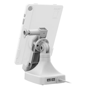 GDS® Uni-Conn™ Tilt & Swivel Dock with PoE + Data - Gray