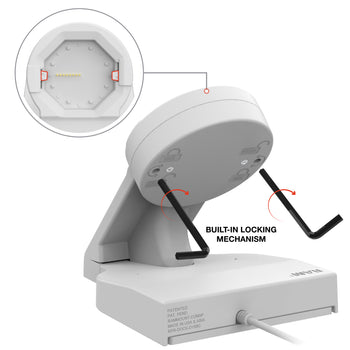 GDS® Uni-Conn™ Powered Desktop Dock with USB-A Power - Gray