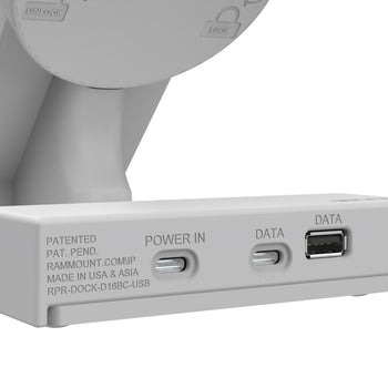 GDS® Uni-Conn™ Powered Desktop Dock with USB-C Power + Data - Gray