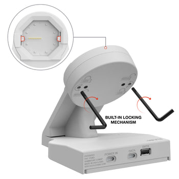 GDS® Uni-Conn™ Powered Desktop Dock with USB-C Power + Data - Gray