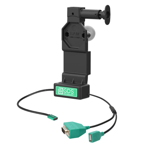 GDS® Uni-Conn™ Dock + USB-A & DB9 with Release Button