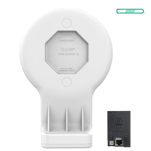 GDS® Uni-Conn™ Wall Dock with Magnetic Receiver & PoE - Gray