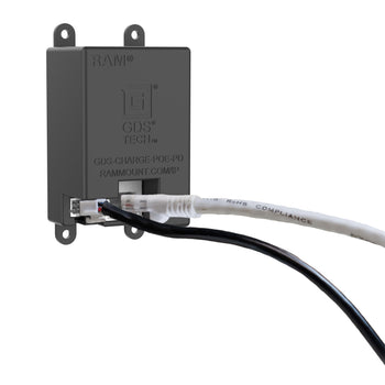 GDS® Uni-Conn™ Powered Low Profile Wall Dock with PoE - Gray