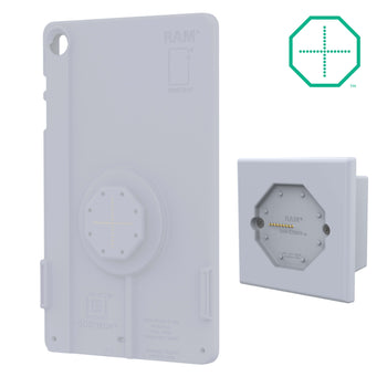 GDS® Uni-Conn™ Powered Wall Dock with PoE (European Outlets) - Gray