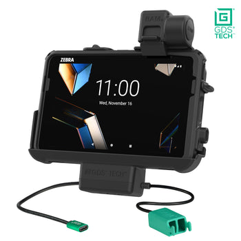 RAM-GDS-DOCK-ZE46PD2U:RAM-GDS-DOCK-ZE46PD2U_1:GDS Thin-Dock™ + Dual USB for Zebra ET401 & ET4x 8" with IntelliSkin