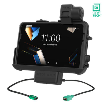 RAM-GDS-DOCK-ZE46PDU:RAM-GDS-DOCK-ZE46PDU_1:GDS Thin-Dock™ + Data for Zebra ET401 & ET4x 8" with IntelliSkin