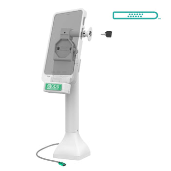 GDS® Uni-Conn™ 14" Locking Pedestal Dock with USB-C - Gray