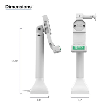 GDS® Uni-Conn™ 14" Locking Pedestal Dock with USB-C - Gray