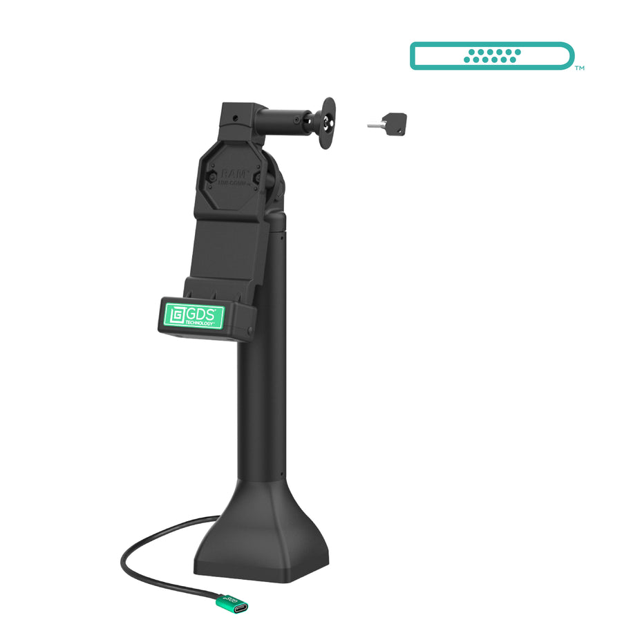 GDS® Uni-Conn™ 14" Locking Pedestal Dock with USB-C