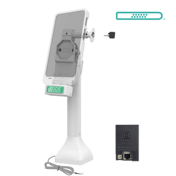 GDS® Uni-Conn™ 14" Locking Pedestal Dock with PoE - Gray