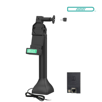 RAM-GDS-DOCKL-D11-14-U4E:RAM-GDS-DOCKL-D11-14-U4E_1:GDS Uni-Conn™ 14" Locking Pedestal Dock with PoE