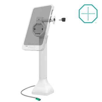 GDS® Uni-Conn™ Powered 7" Locking Pedestal Dock with USB-C - Gray