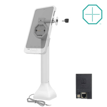 GDS® Uni-Conn™ Powered 14" Locking Pedestal Dock with PoE - Gray