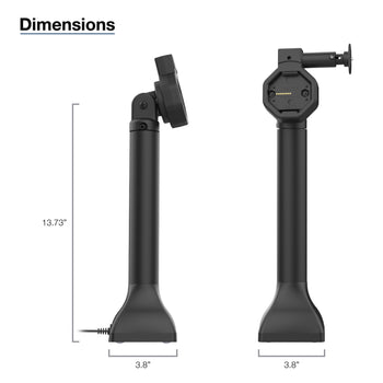 GDS® Uni-Conn™ Powered 14" Locking Pedestal Dock with PoE