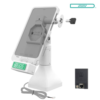 GDS® Uni-Conn™ 7" Locking Pedestal Dock with PoE - Gray