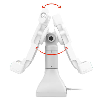 GDS® Uni-Conn™ 7" Locking Pedestal Dock with PoE - Gray