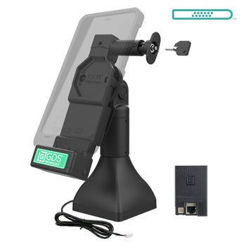 GDS® Uni-Conn™ 7" Locking Pedestal Dock with PoE