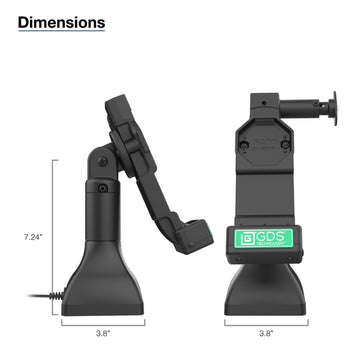 GDS® Uni-Conn™ 7" Locking Pedestal Dock with PoE
