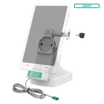 GDS® Uni-Conn™ Locking Tilt & Swivel Dock with USB-C - Gray