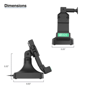 GDS® Uni-Conn™ Locking Tilt & Swivel Dock with USB-C