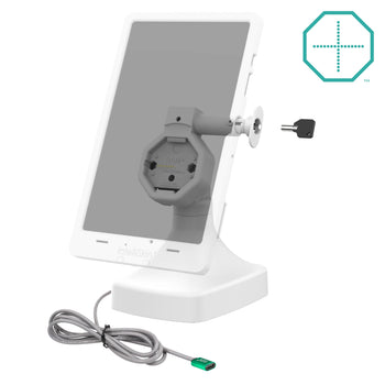GDS® Uni-Conn™ Powered Locking Tilt & Swivel Dock with USB-C - Gray